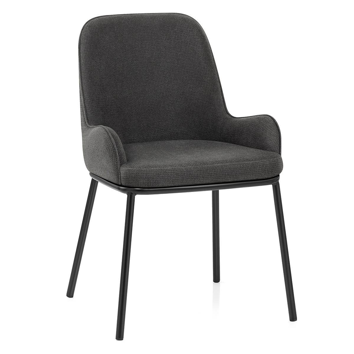 Cameo Dining Chair Charcoal Fabric