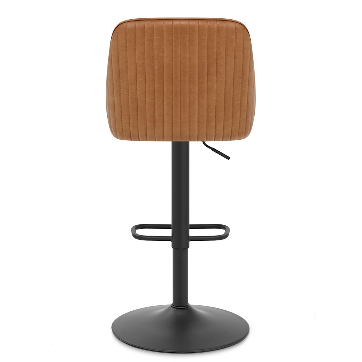 Canberra Real Leather Stool Antique Brown