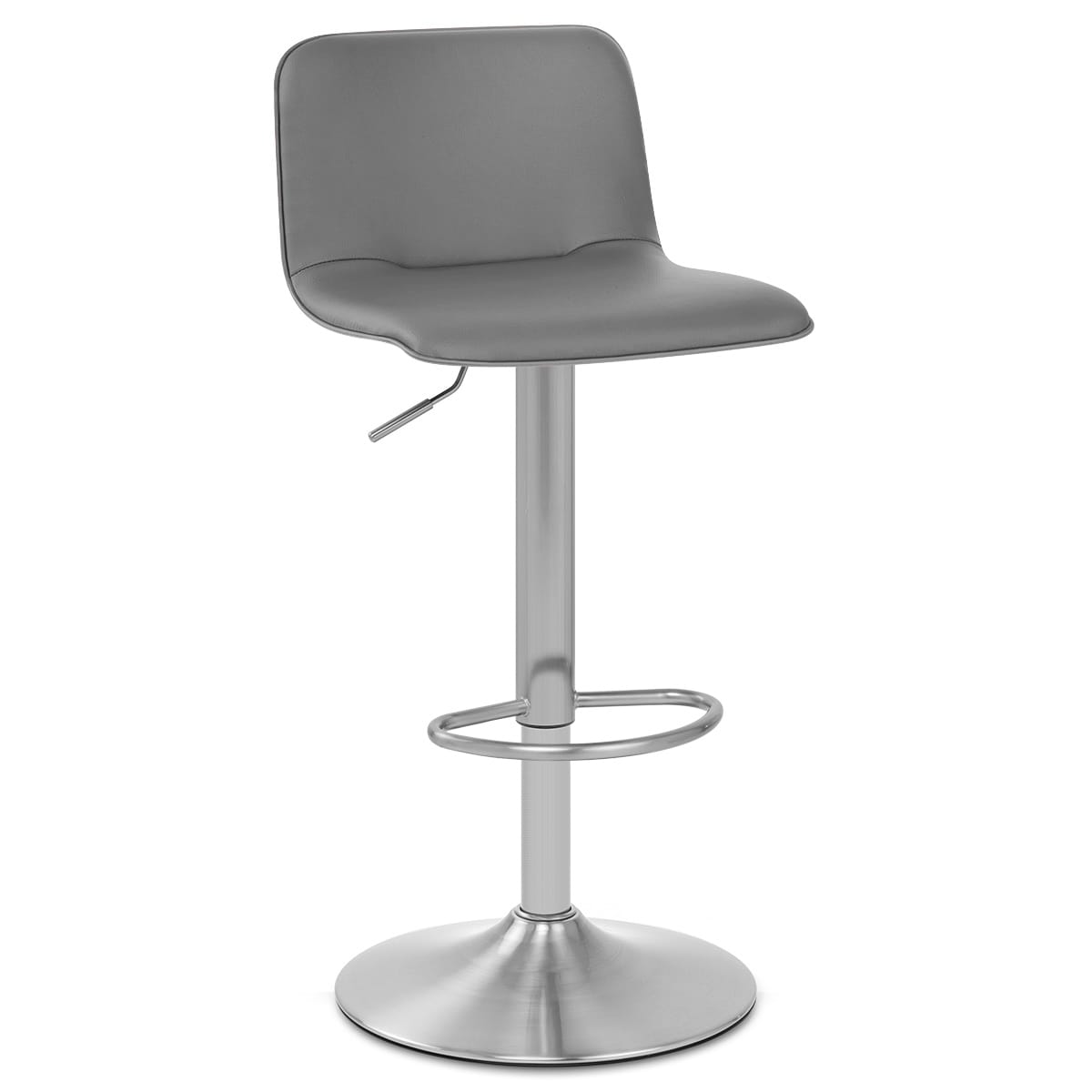 Cape Brushed Steel Stool Grey
