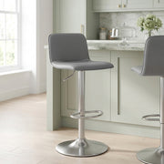 Cape Brushed Steel Stool Grey