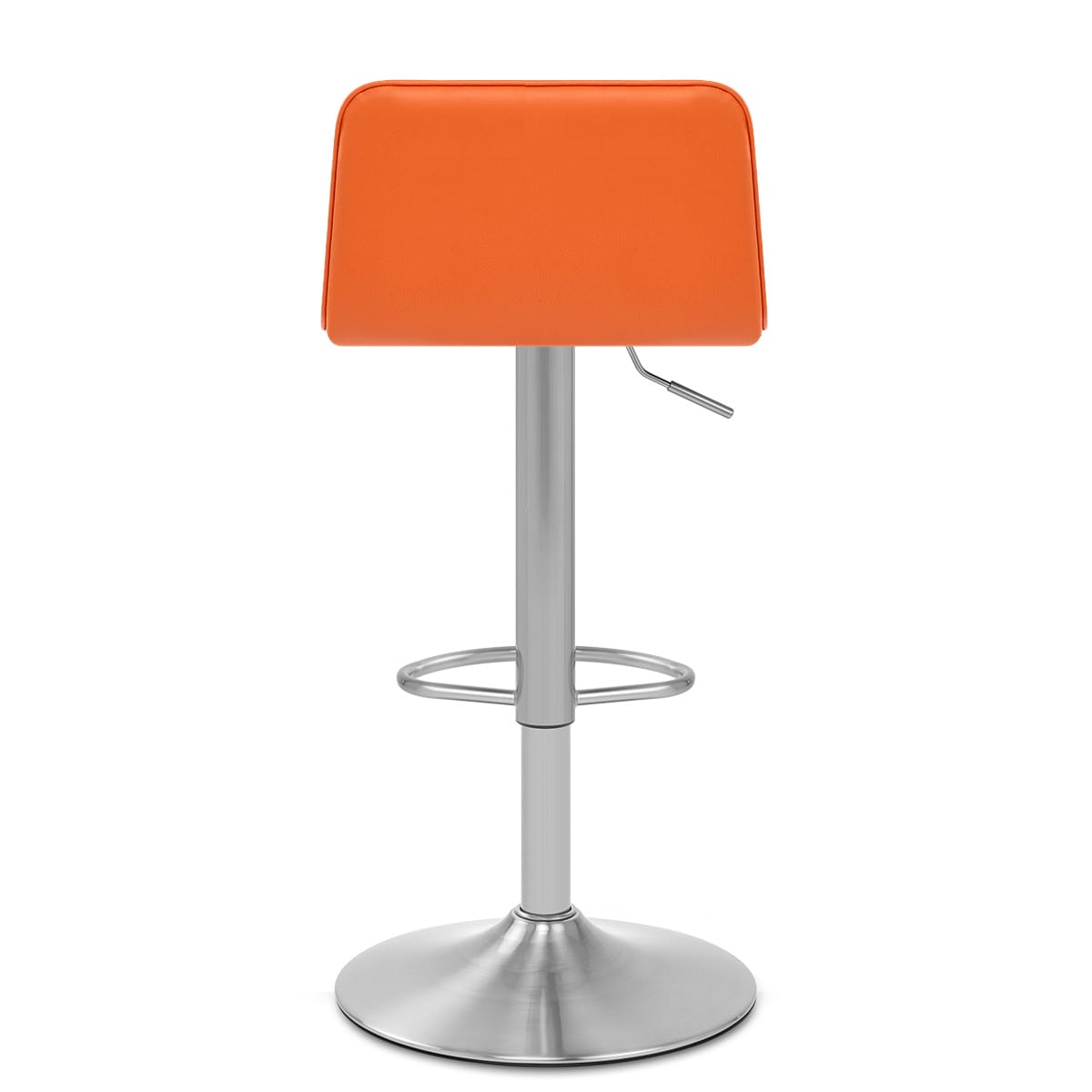 Cape Brushed Steel Stool Orange
