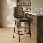 Caprice Bar Stool Antique Green