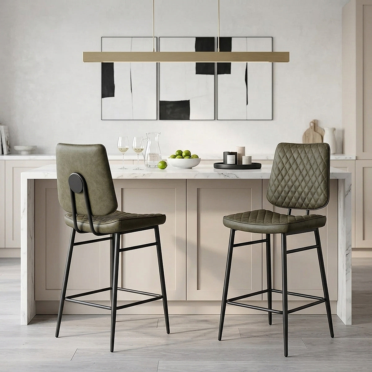 Caprice Bar Stool Antique Green