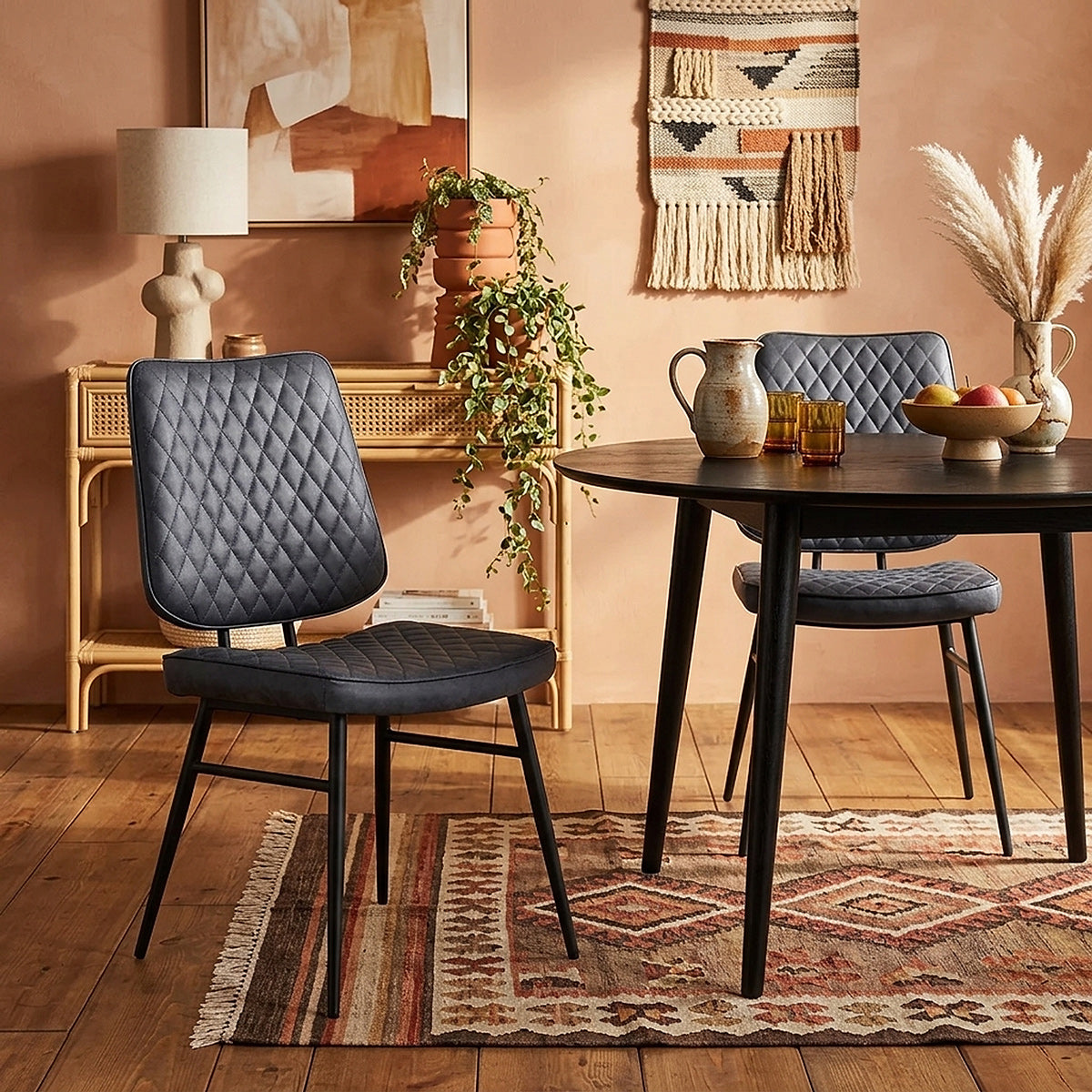 Caprice Dining Chair Antique Blue