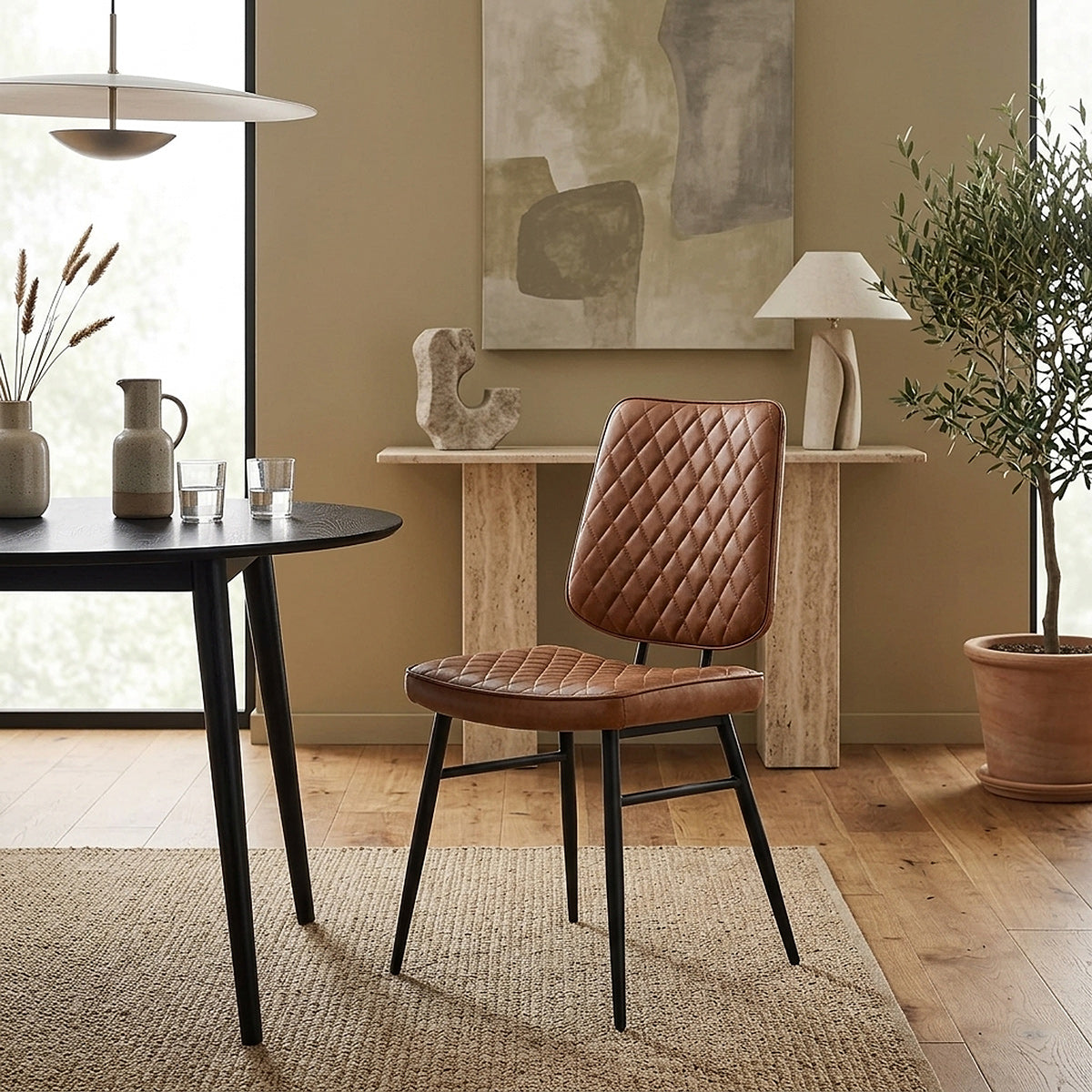 Caprice Dining Chair Antique Brown