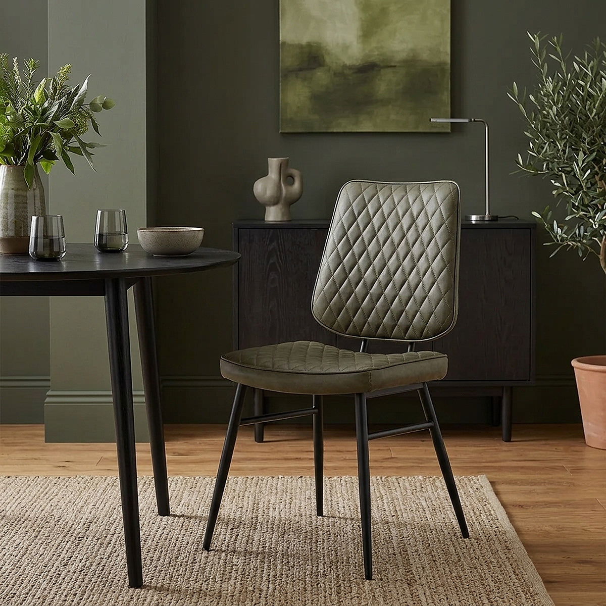 Caprice Dining Chair Antique Green