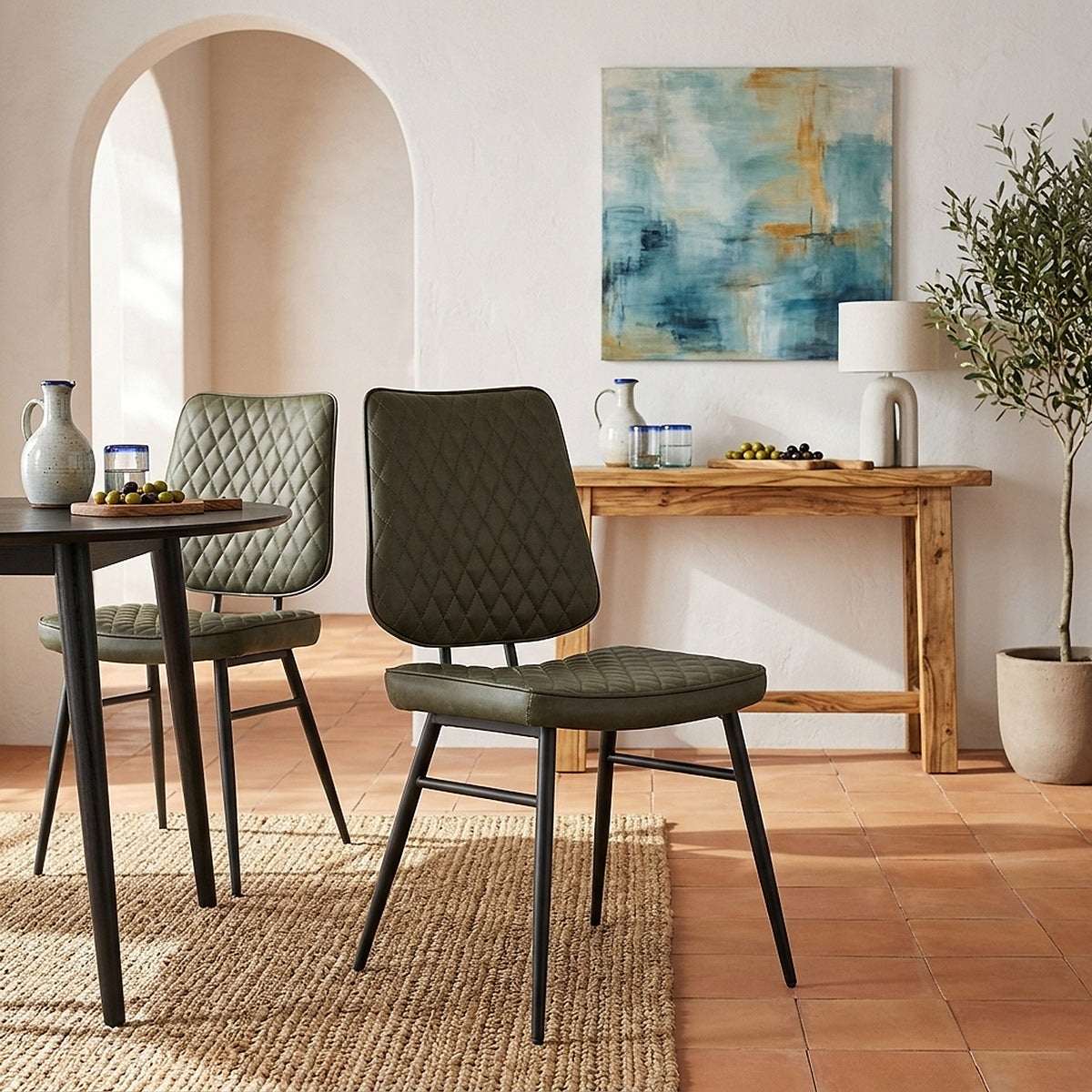 Caprice Dining Chair Antique Green