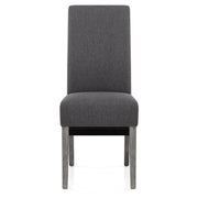 Carlo Grey Oak Chair Charcoal Fabric