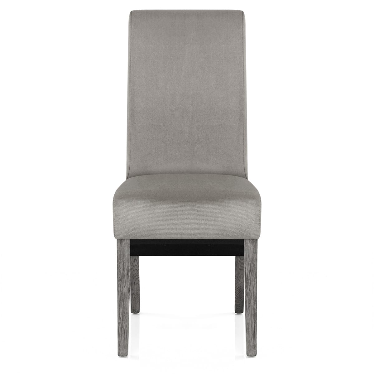 Carlo Grey Oak Chair Grey Velvet