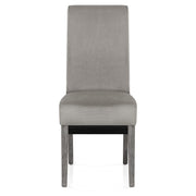Carlo Grey Oak Chair Grey Velvet