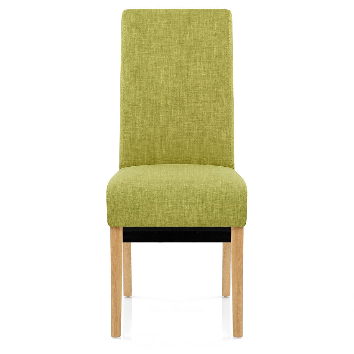 Carlo Oak Chair Green Fabric