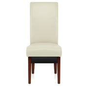 Carlo Walnut Chair Cream Leather