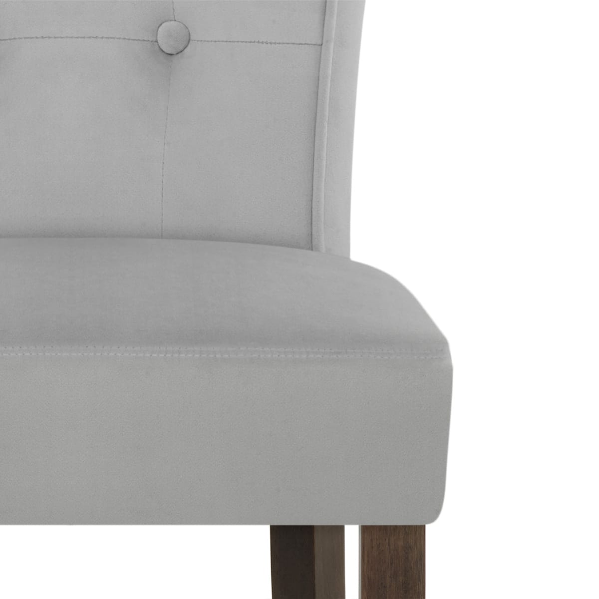 Carlton Scroll Back Stool Grey Velvet