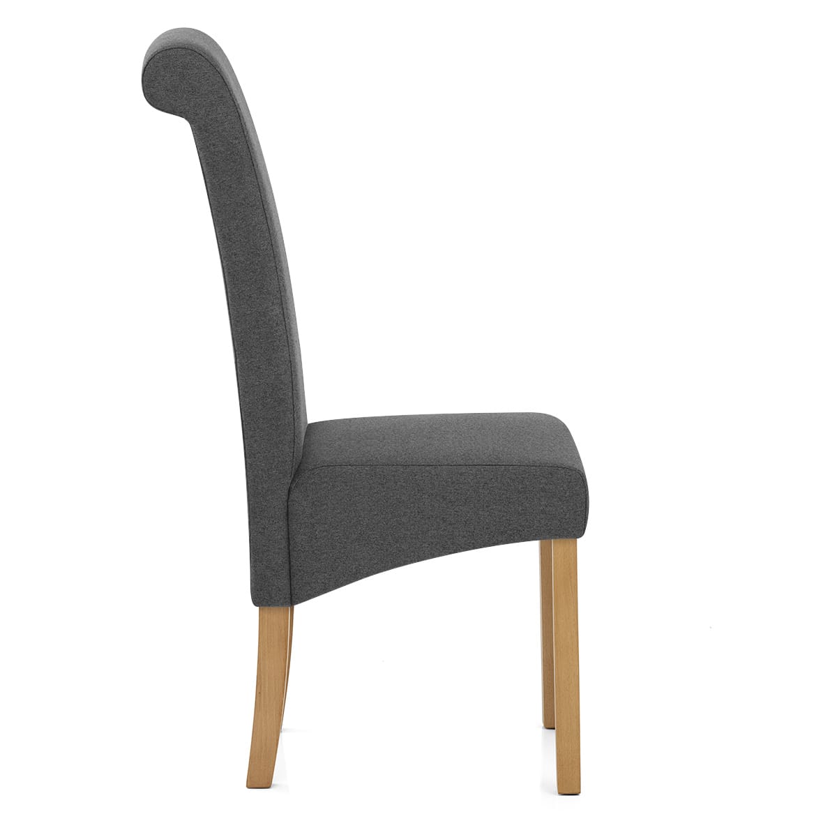 Carolina Dining Chair Charcoal Fabric