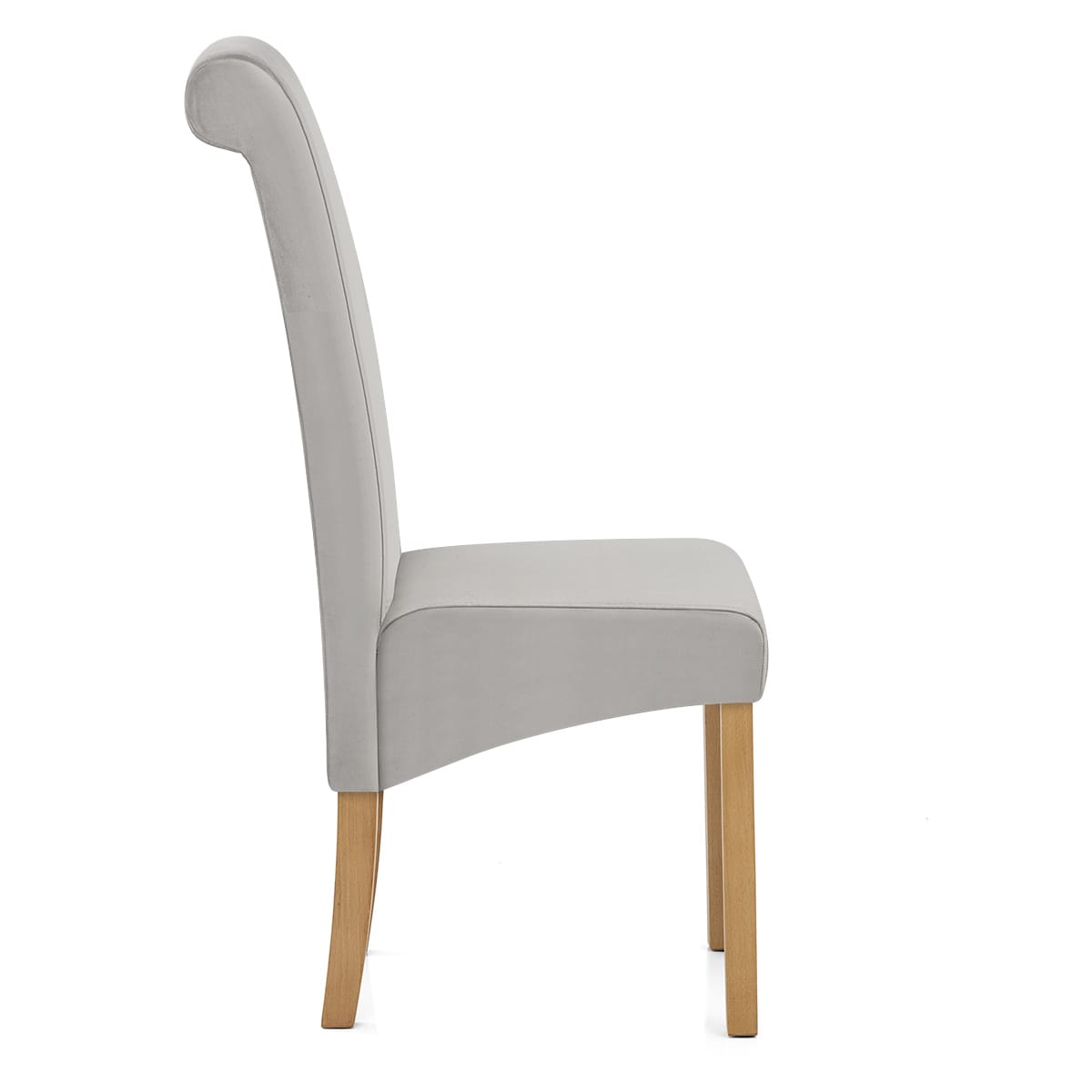 Carolina Dining Chair Grey Velvet