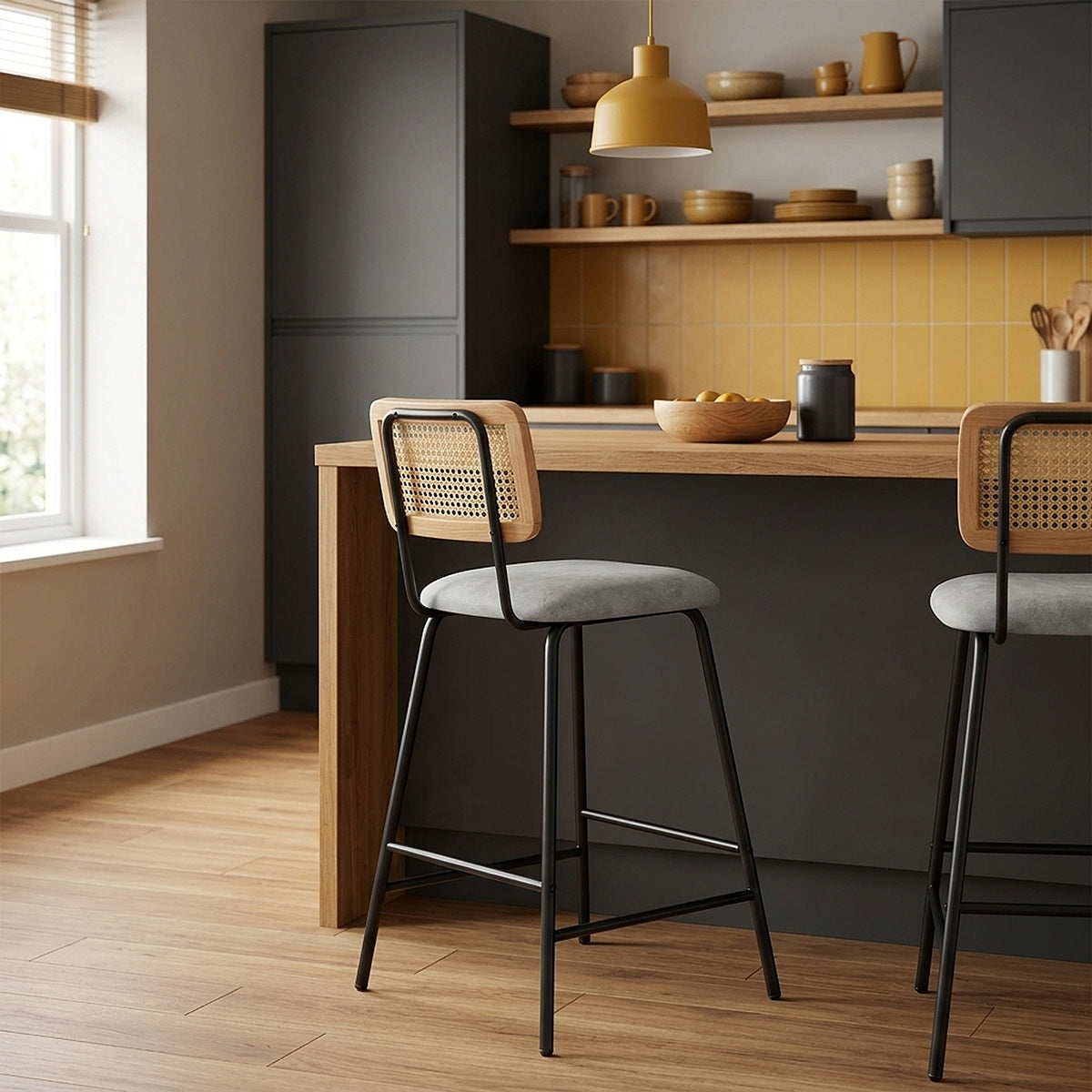 Cassis Bar Stool Grey