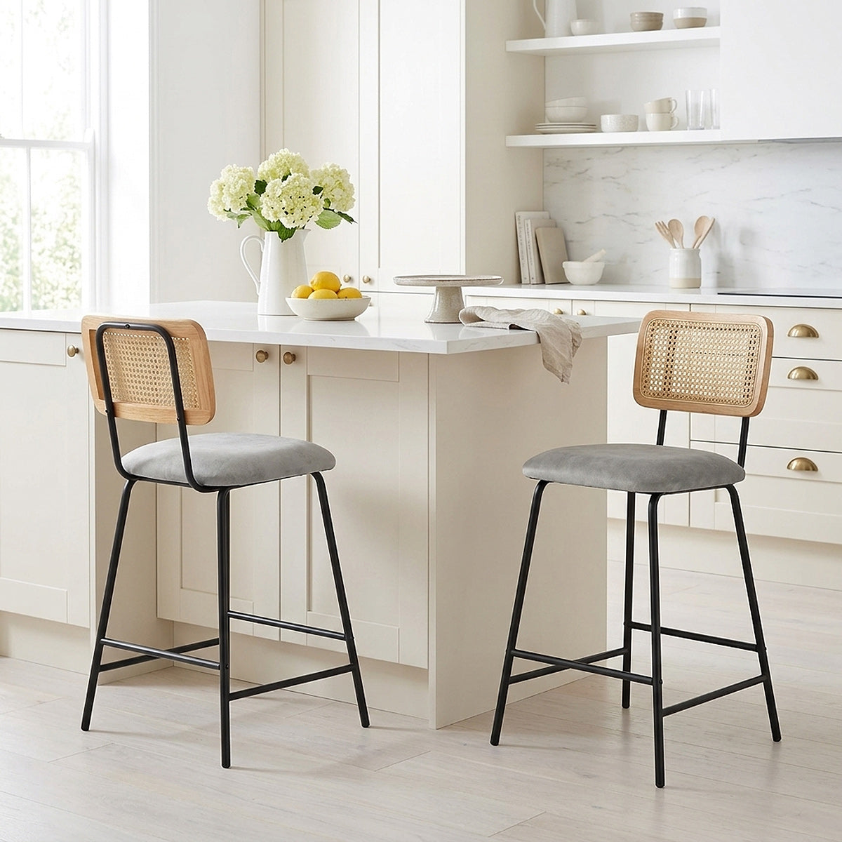 Cassis Bar Stool Grey