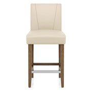 Chartwell Stool Cream Faux Leather