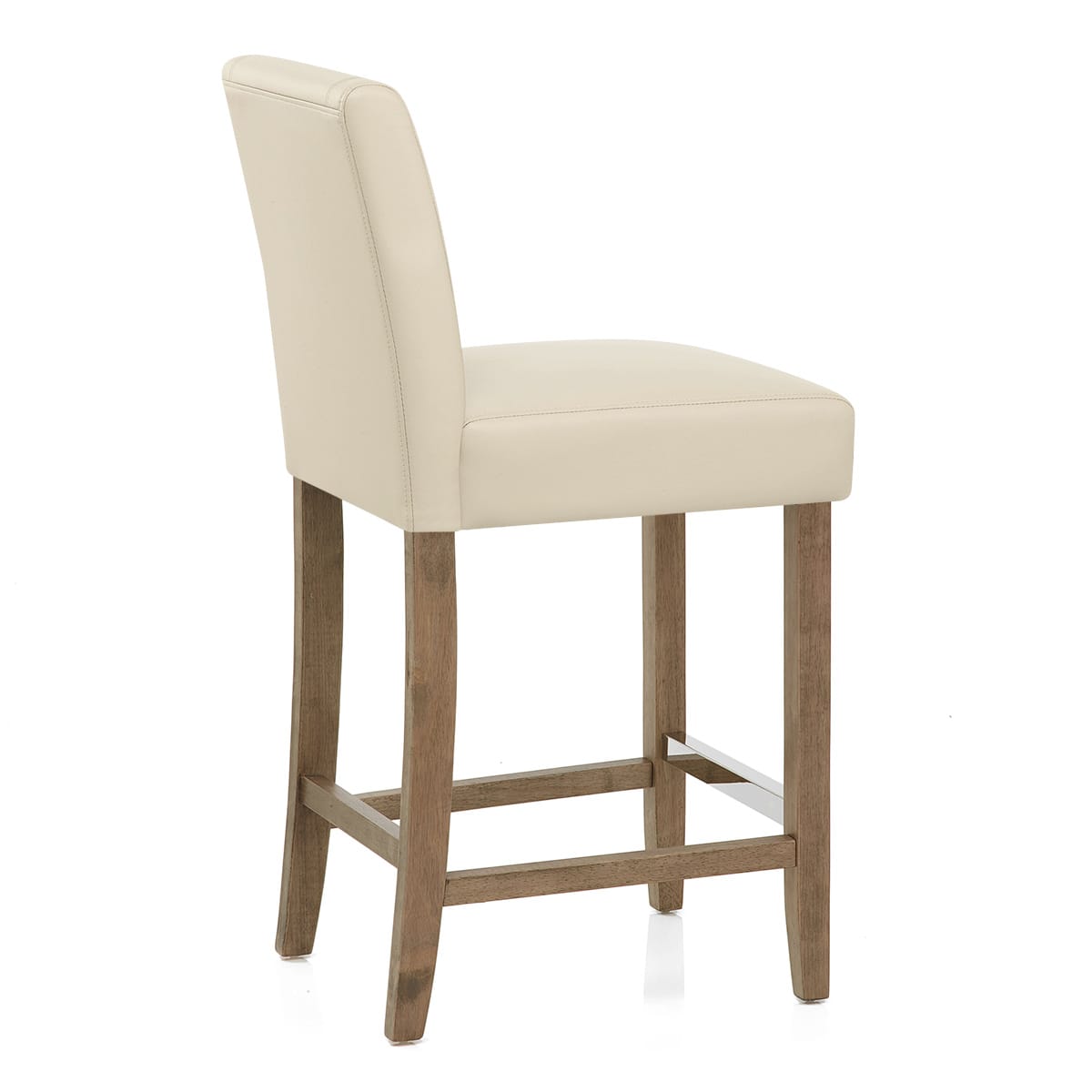 Chartwell Stool Cream Faux Leather