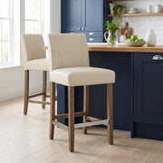 Chartwell Stool Cream Faux Leather