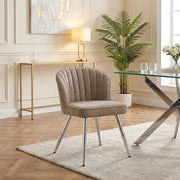 Chase Dining Chair Beige Fabric