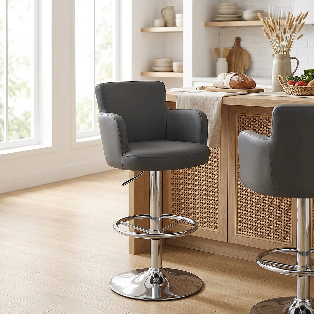 Chateau Brushed Bar Stool Grey