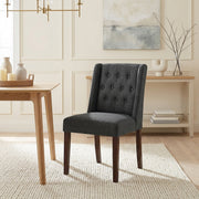 Chatsworth Walnut Dining Chair Charcoal