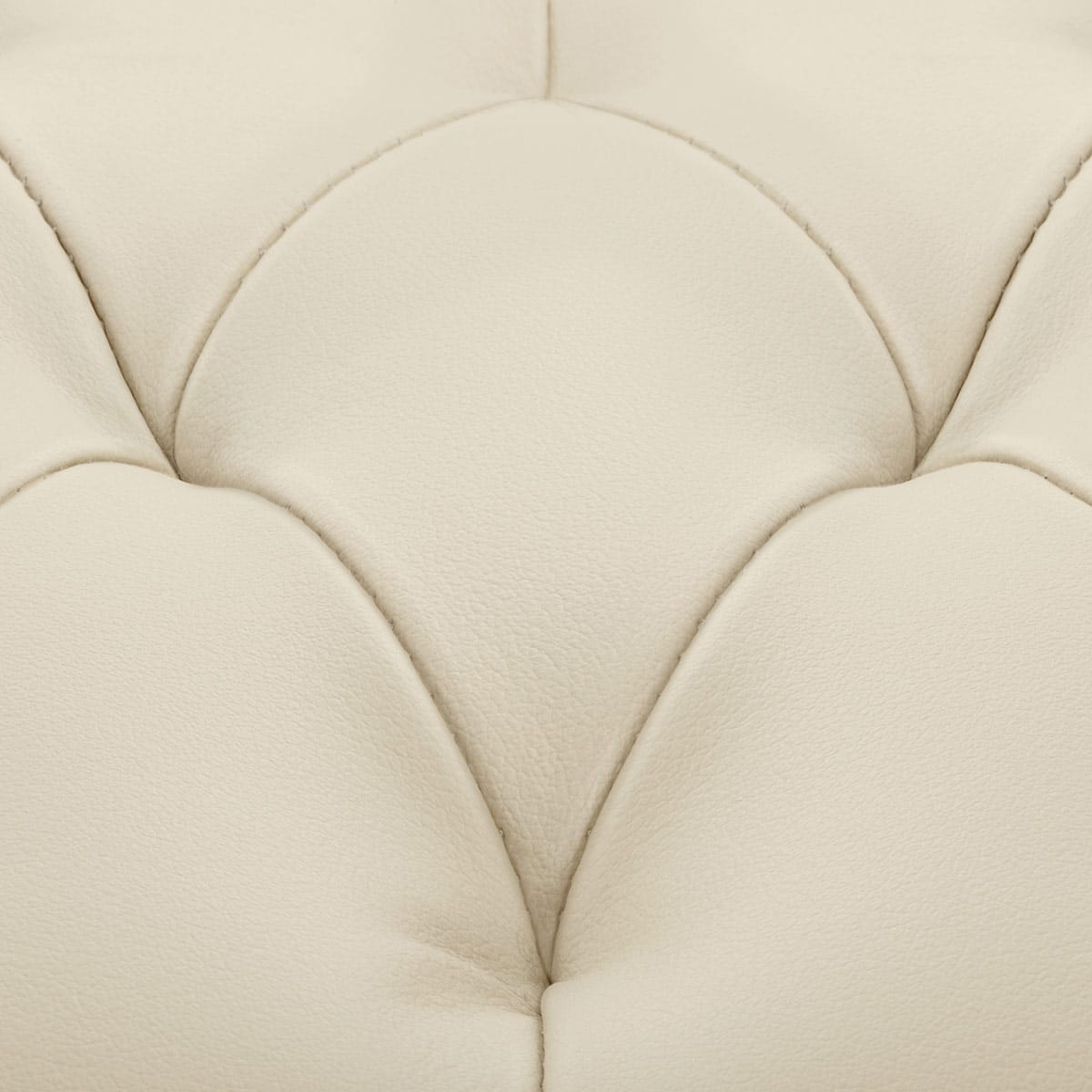 Chelsea Oak Stool Cream Leather