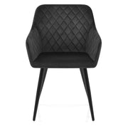 Chevy Armchair Black Velvet