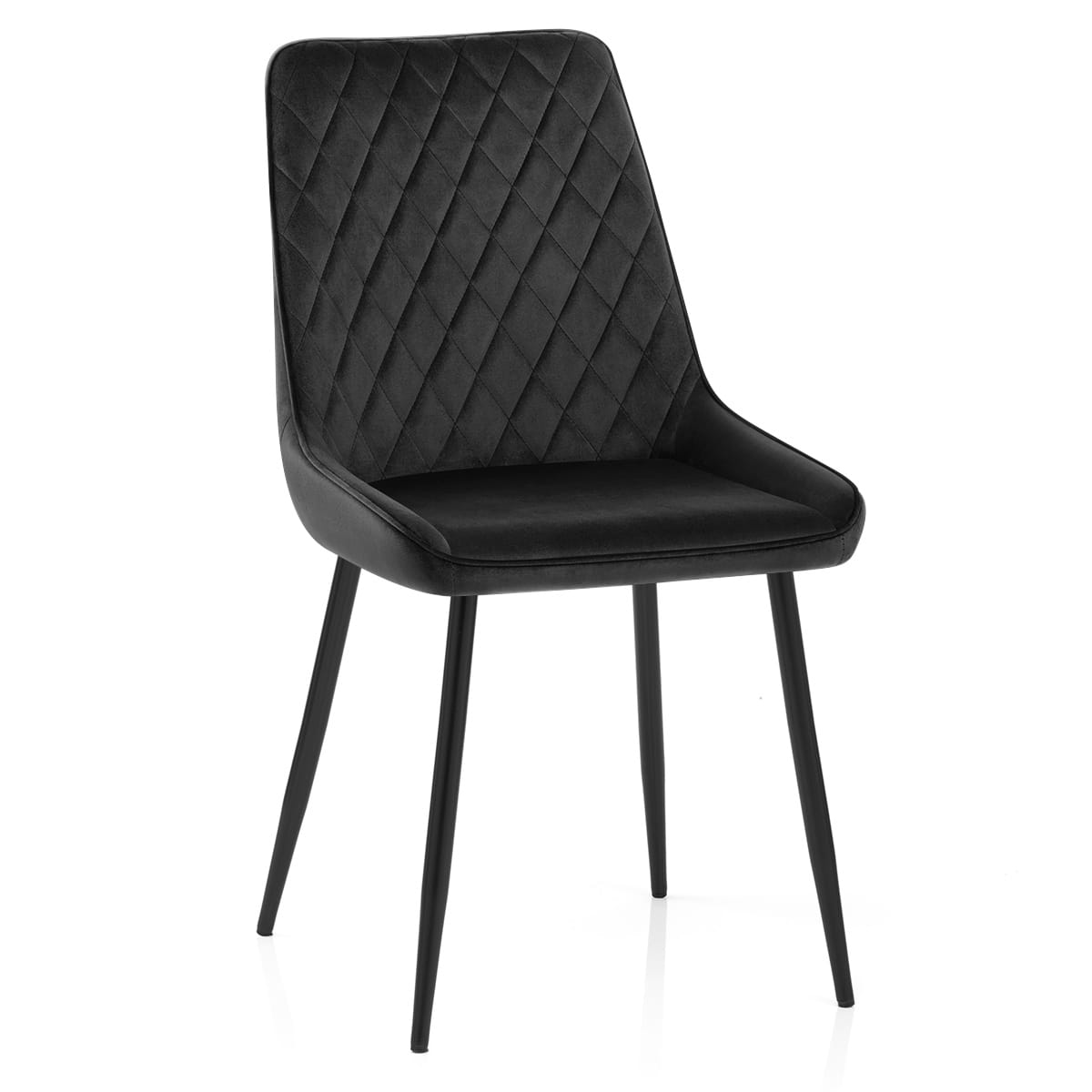 Chevy Dining Chair Black Velvet