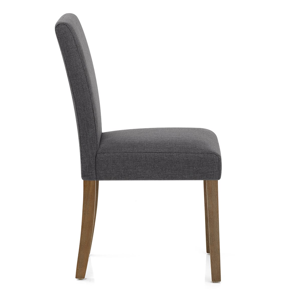 Chicago Oak Chair Charcoal Fabric