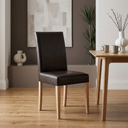 Chicago Oak Dining Chair Brown
