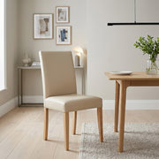 Chicago Oak Dining Chair Cream