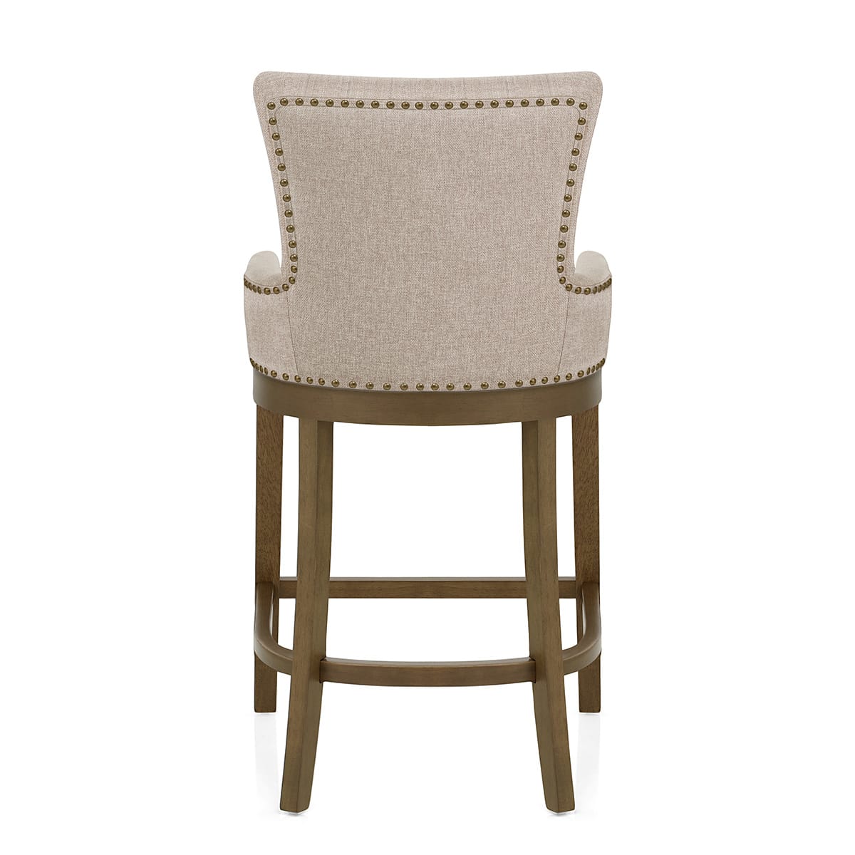 Chiltern Oak Bar Stool Tweed Fabric