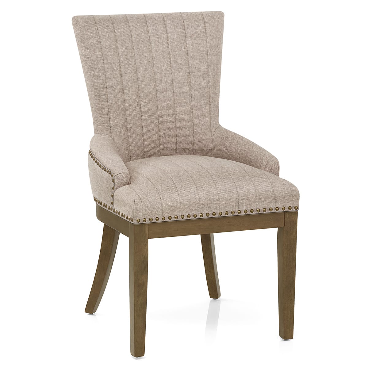 Chiltern Oak Dining Chair Tweed Fabric