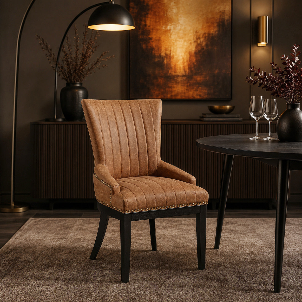 Chiltern Wooden Dining Chair Tan