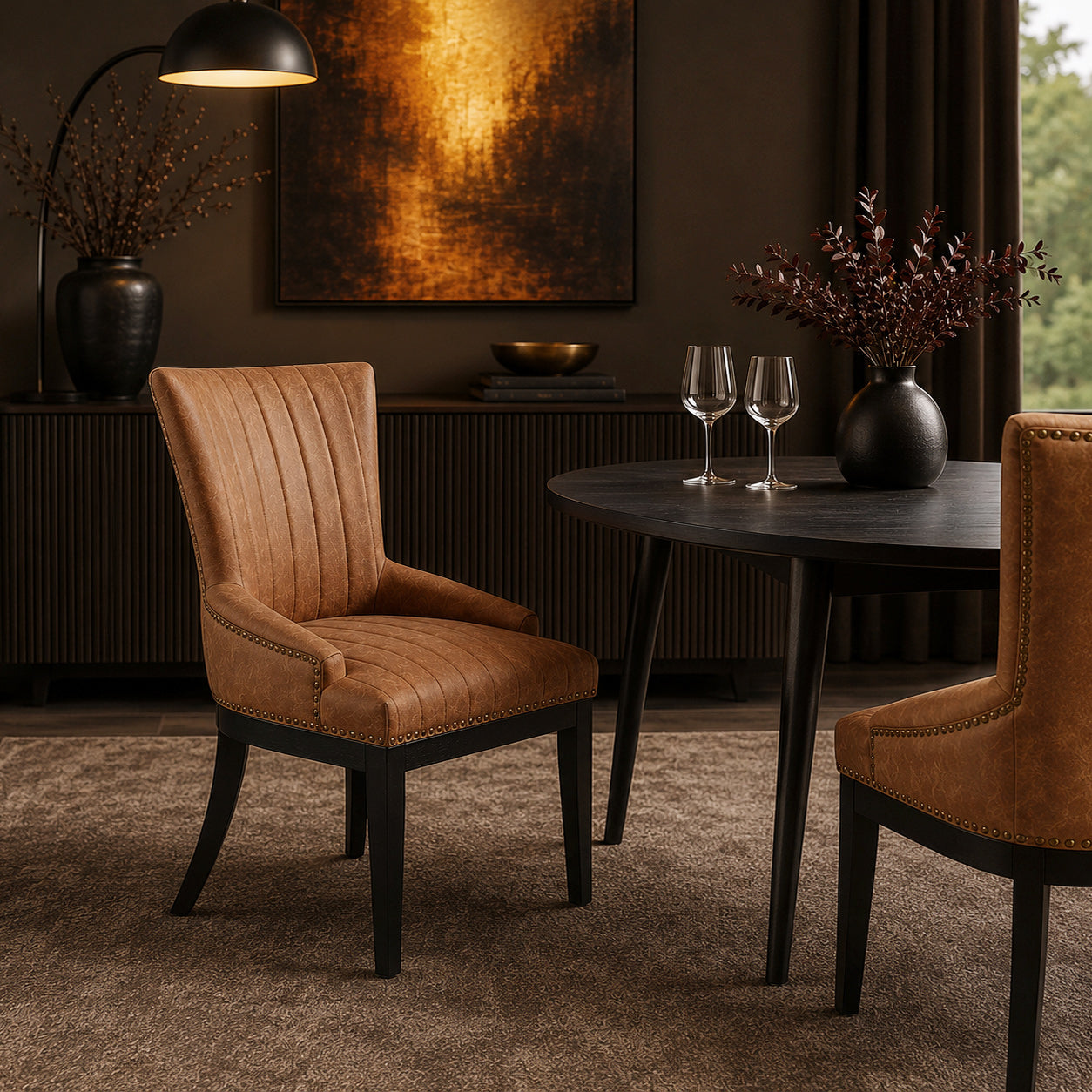 Chiltern Wooden Dining Chair Tan