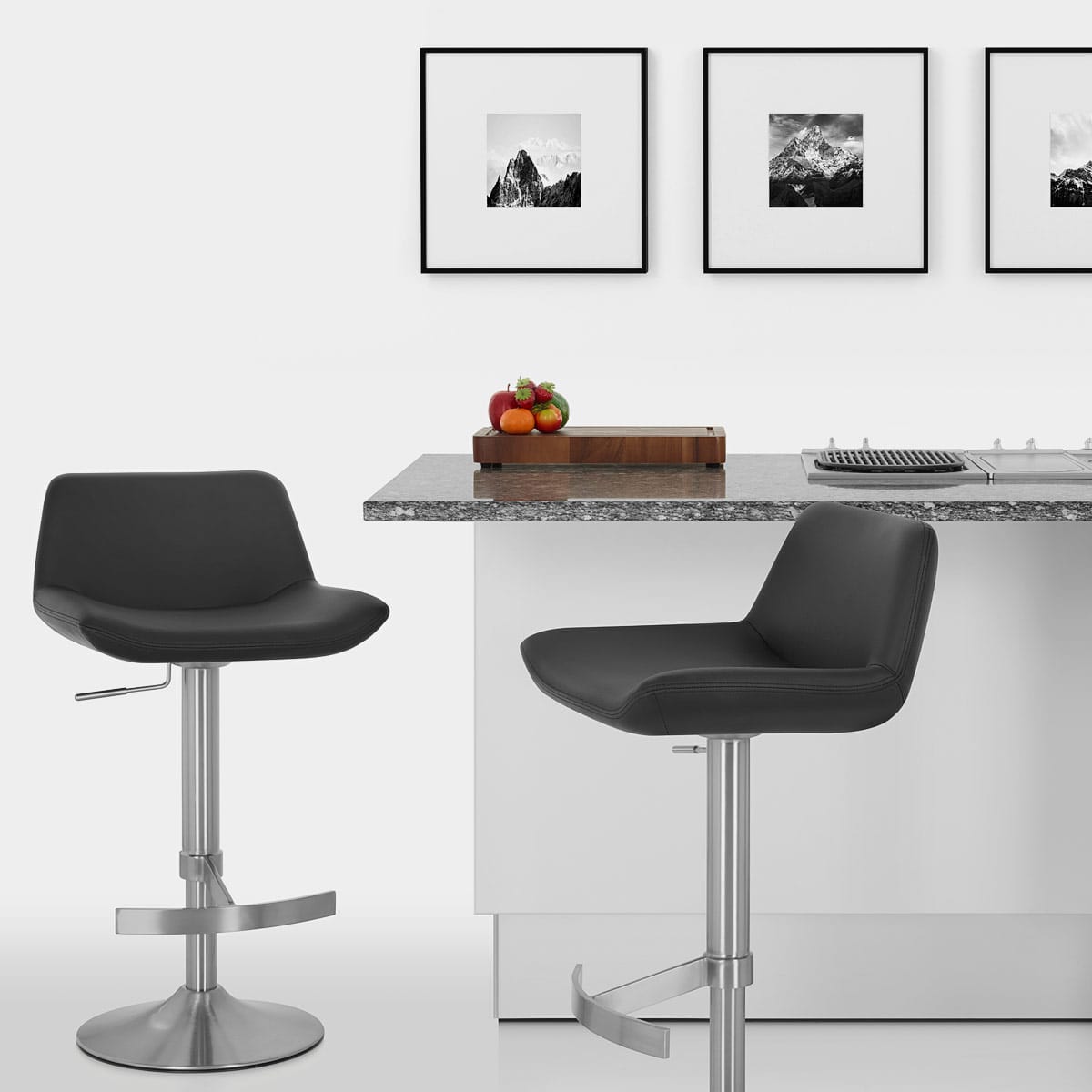 Christiana Brushed Stool Black