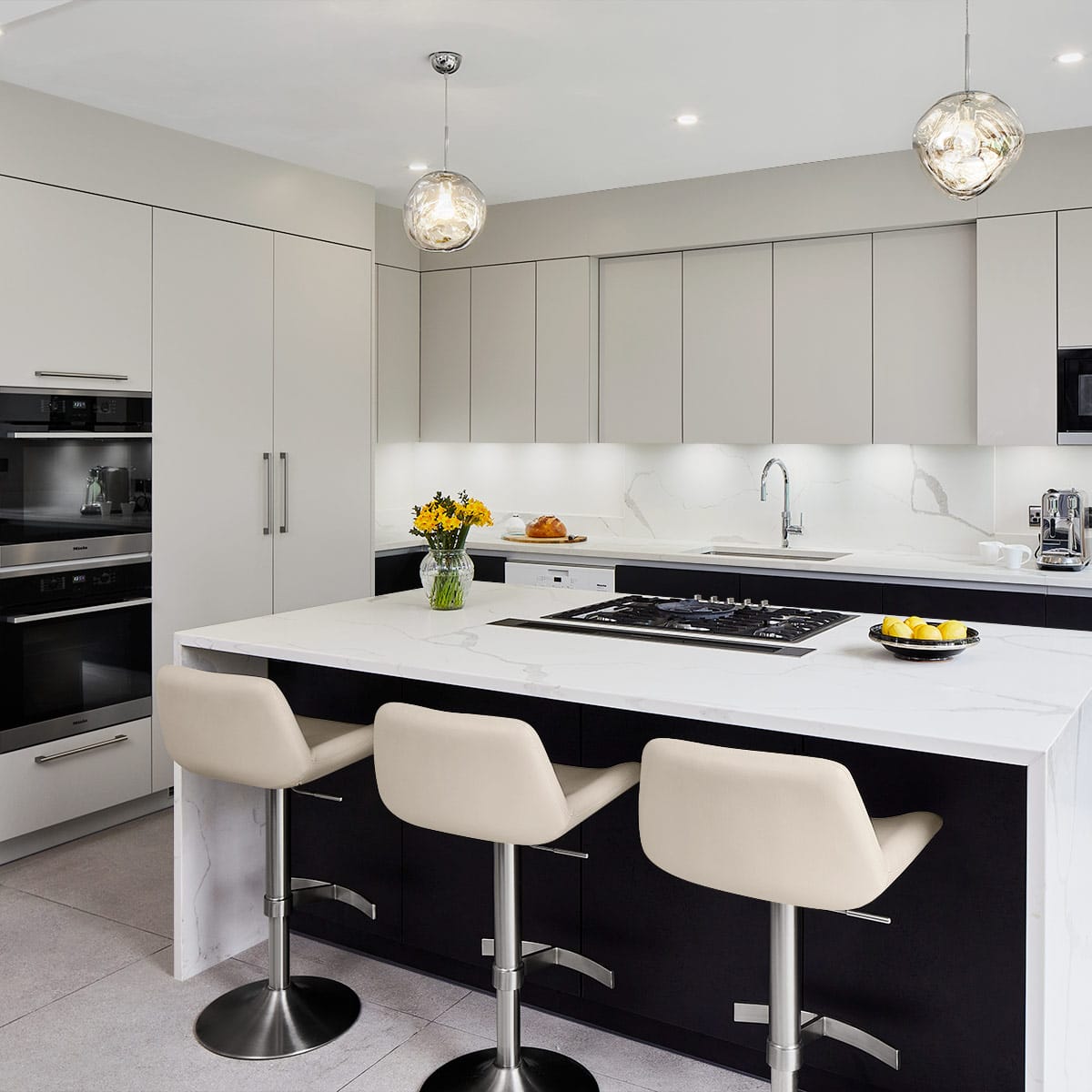 Christiana Brushed Stool Cream