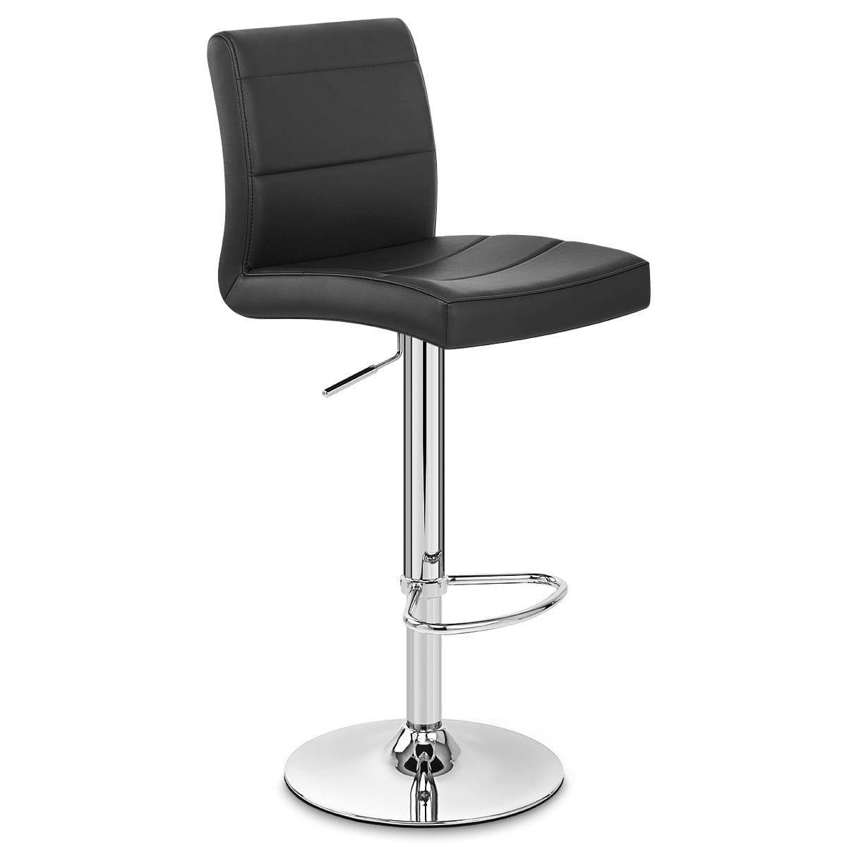 Chrome Breakfast Bar Stool Black