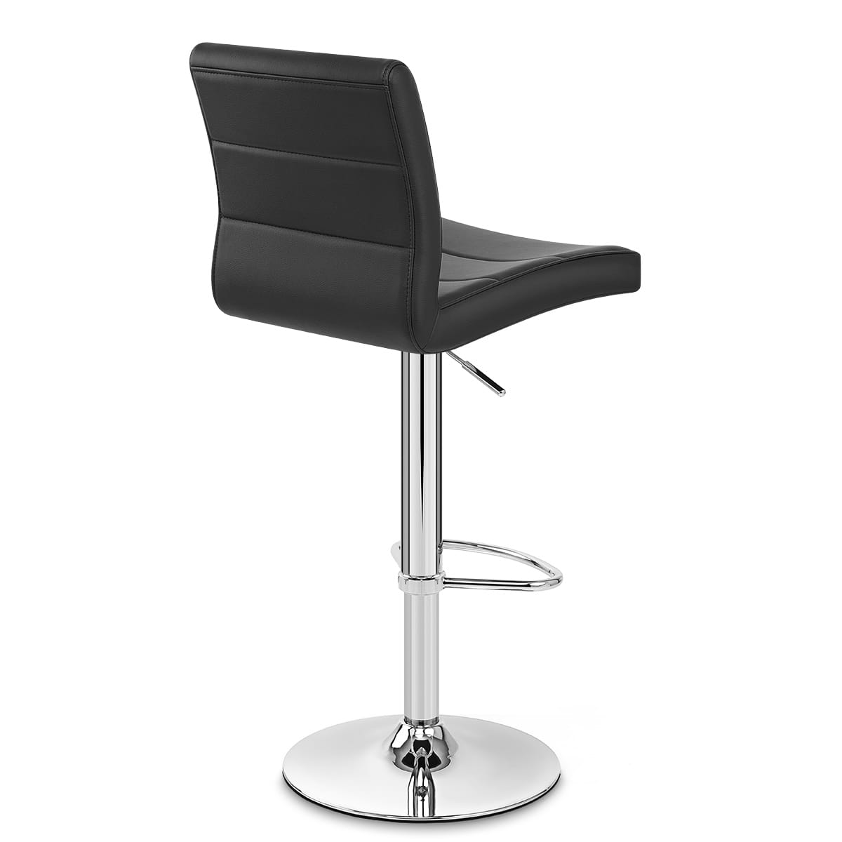 Chrome Breakfast Bar Stool Black