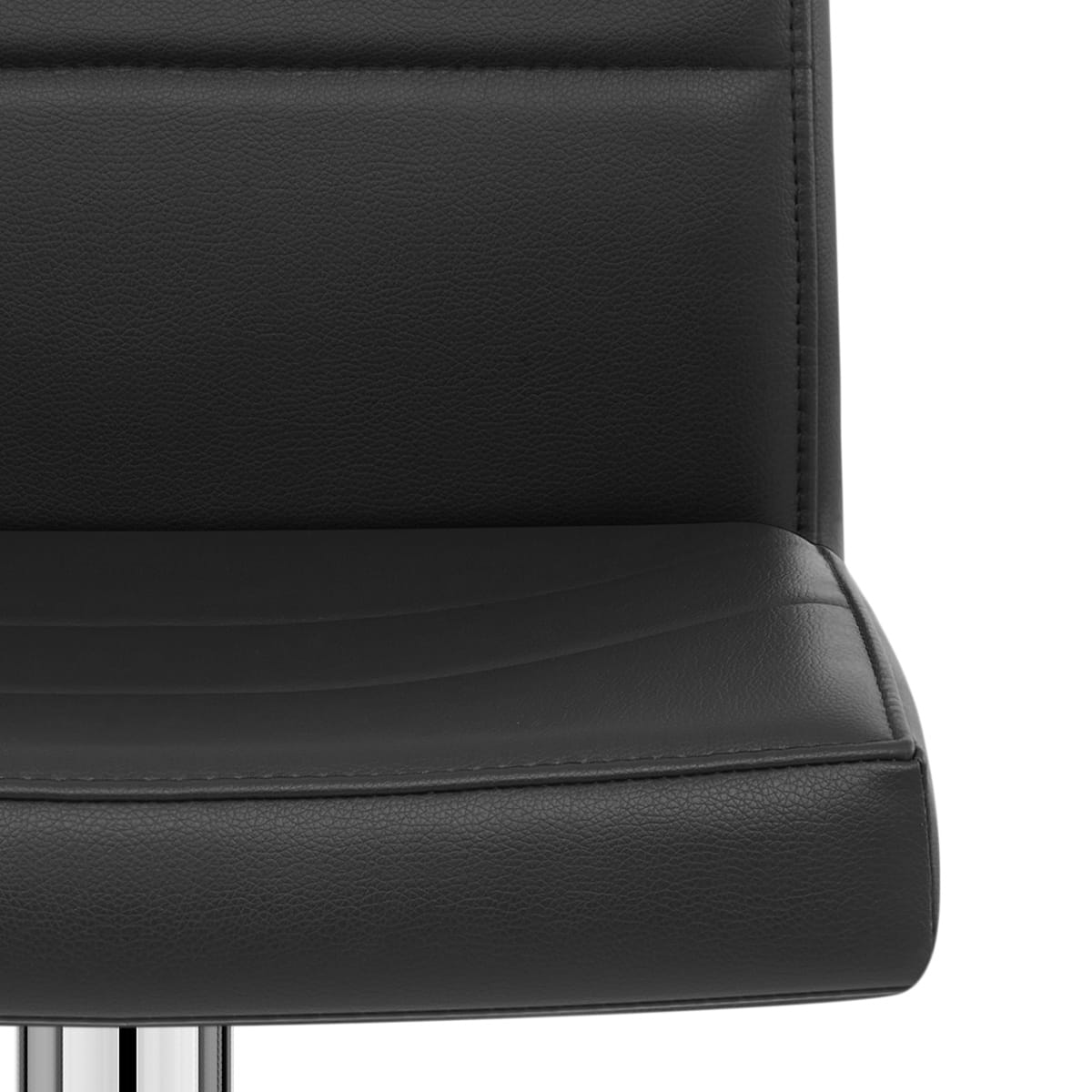 Chrome Breakfast Bar Stool Black