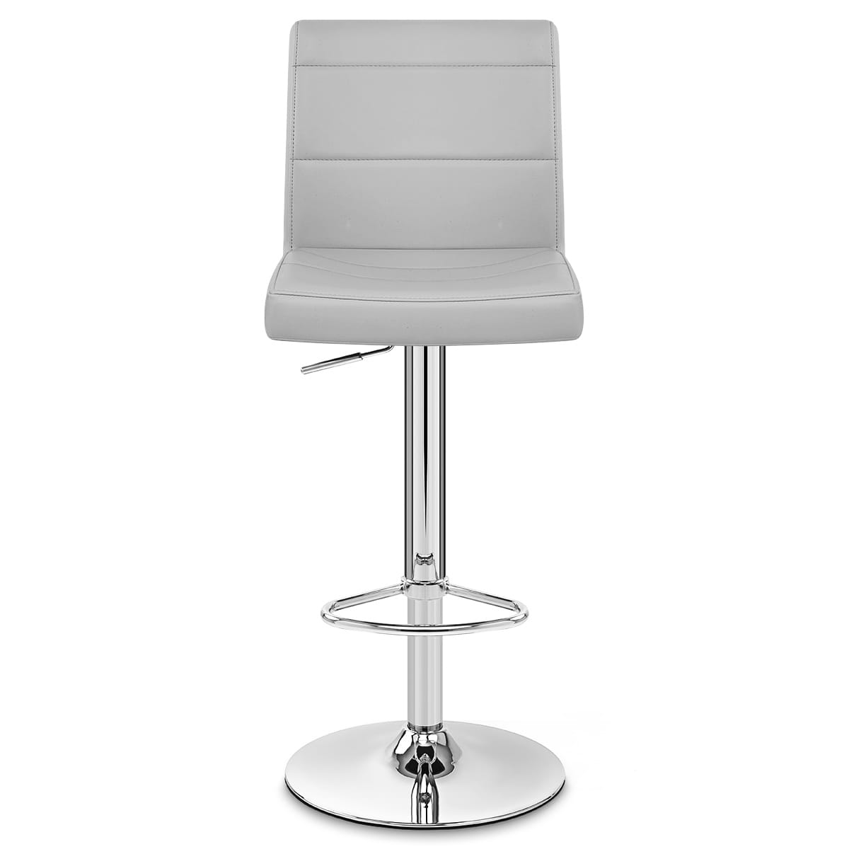 Chrome Breakfast Bar Stool Grey