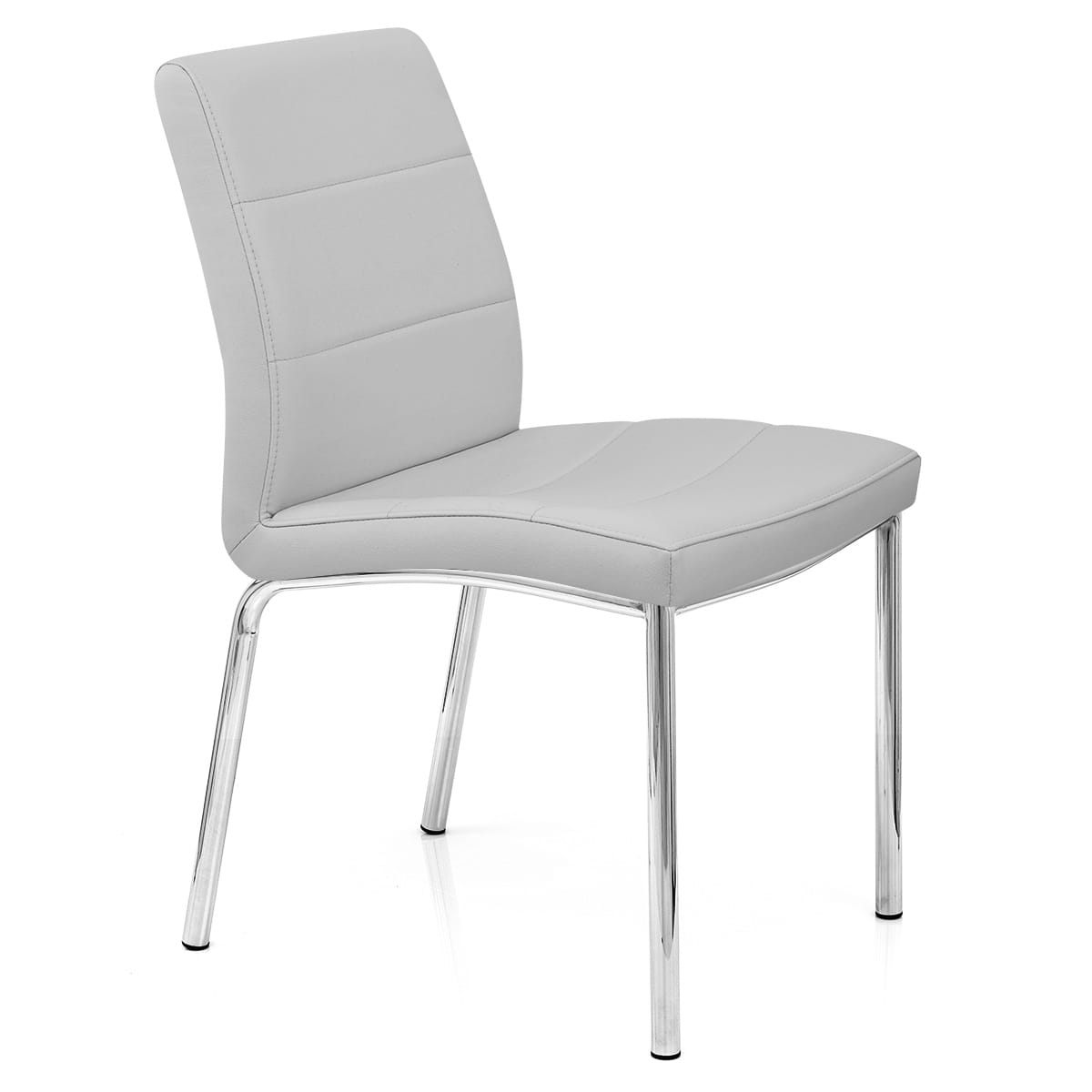 Chrome Breakfast Dining Chair Grey