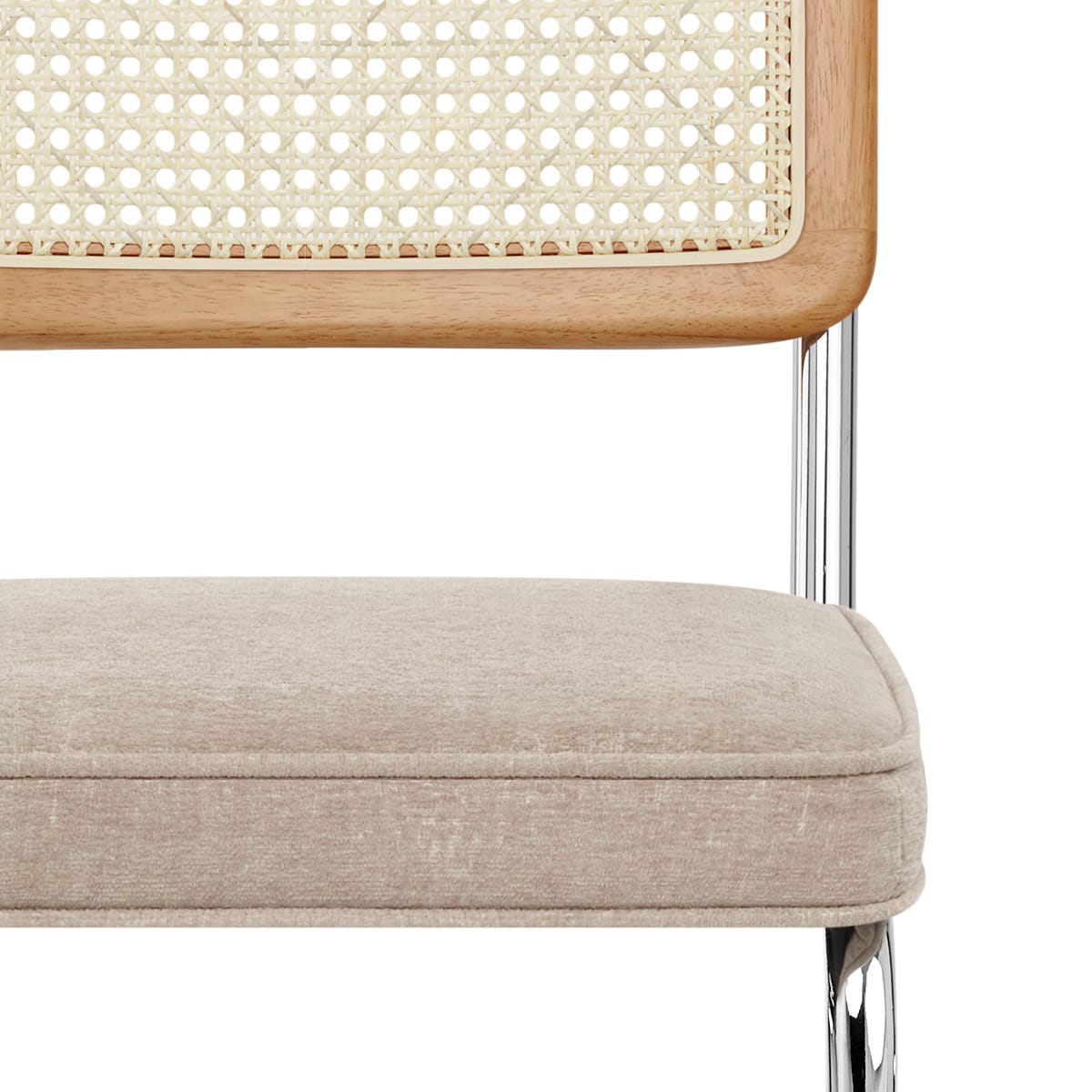 Clara Bar Stool Beige Fabric