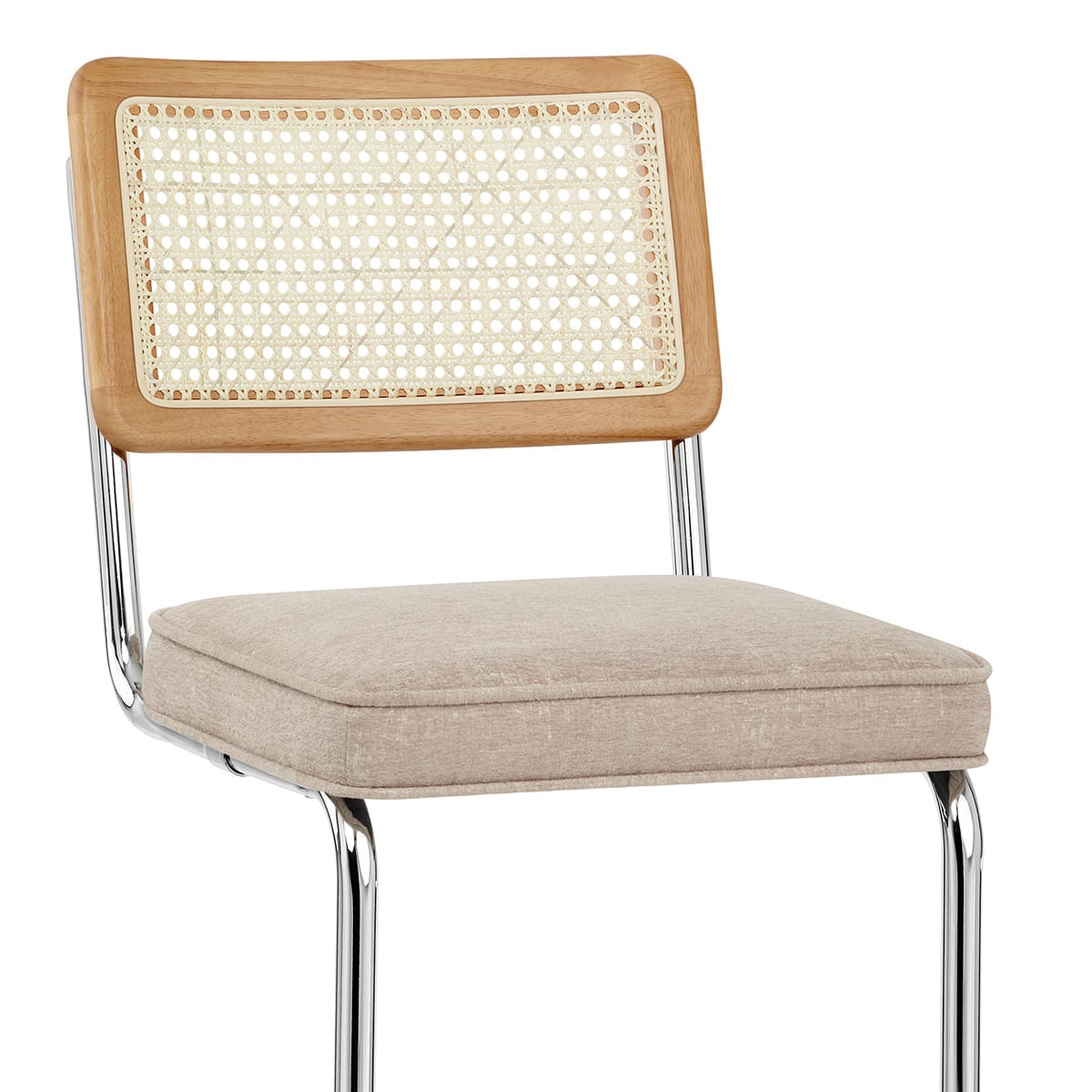 Clara Bar Stool Beige Fabric