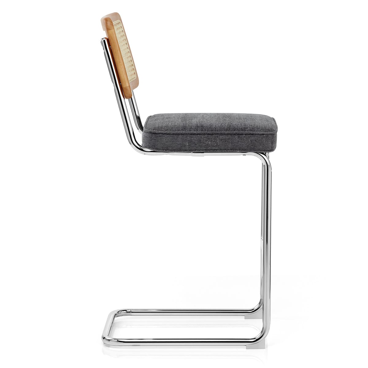 Clara Bar Stool Charcoal Fabric