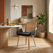 Cleveland Dining Chair Black Fabric