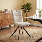 Cody Dining Chair Beige Fabric