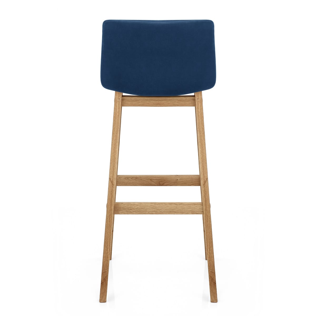 Colt Oak Stool Blue Velvet